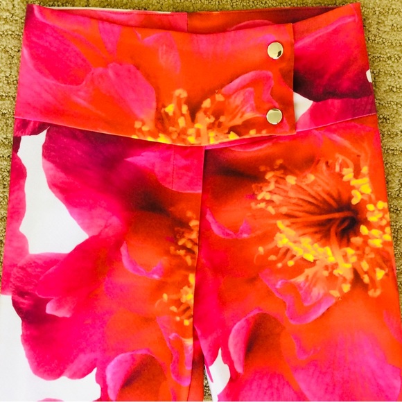 Vintage Y2K Digital FLORAL Print PANTS Size Small - Picture 7 of 8